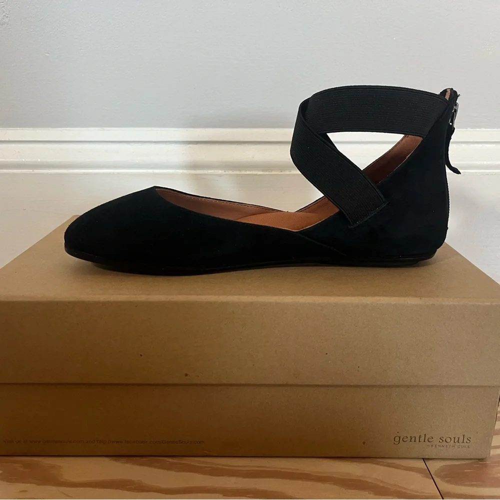 Gentle Souls Bay Unique Ankle Strap Flats - Picture 5 of 8